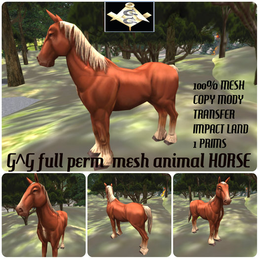 G^G full perm  mesh animal HORSE