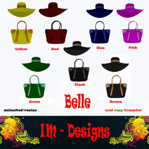 BELLE Hat & Handbag - 