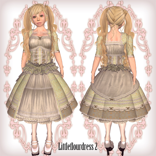 =F=Little Flower Dress2(green)