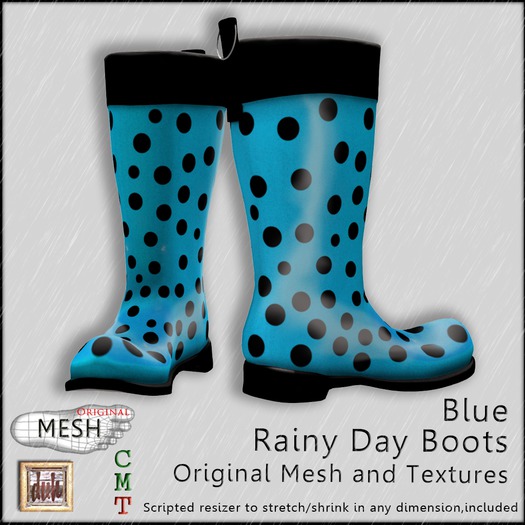 ::Duh!::Rainy Day Boots - Orange