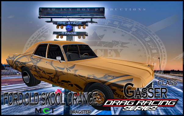...SIB Motorz:..Ford Old Skool Dragster Orange Gasser Boxed