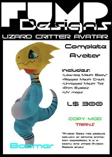 FUMP Lizard Critter Avatar: Watermelon
