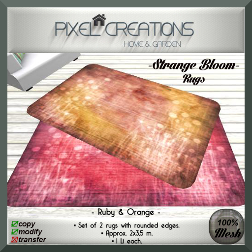 [PC] STRANGE BLOOM - RUGS SET 5 (Boxed)