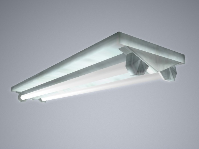 Fluorescent Tubes Light Ceiling Fixture CM
