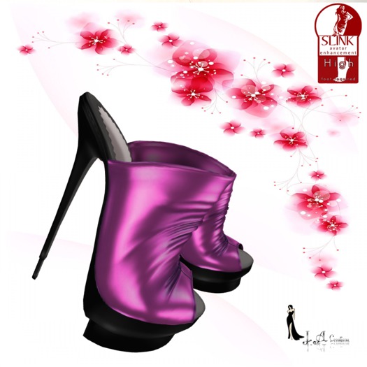 Slink Mules High feet Jessica PINK (Bag)