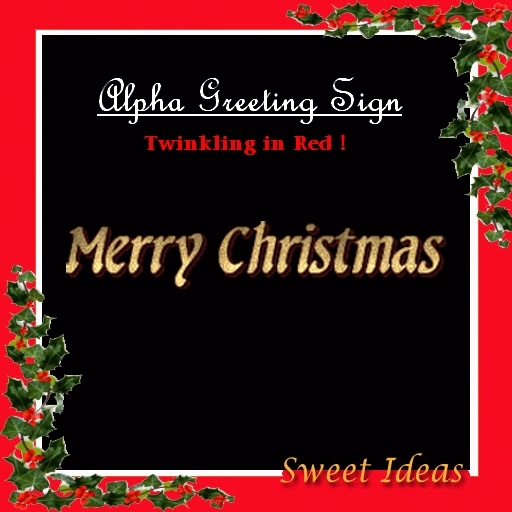 Sweet Ideas * Xmas Blinking Greeting Sign