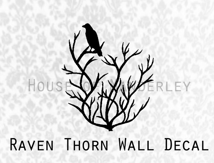Raven Thorn Wall Decal