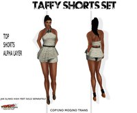 TAFFY SHORTS SET WHITE