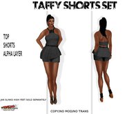 TAFFY SHORTS SET GREY 