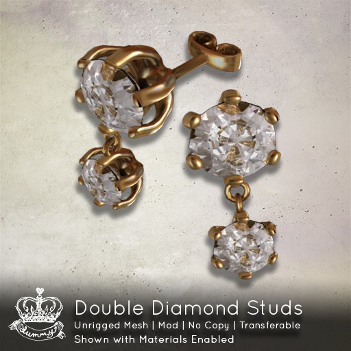 (Yummy) Double Diamond Studs