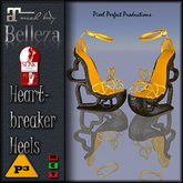 <P3> Heartbreaker Heels - Solid Gold