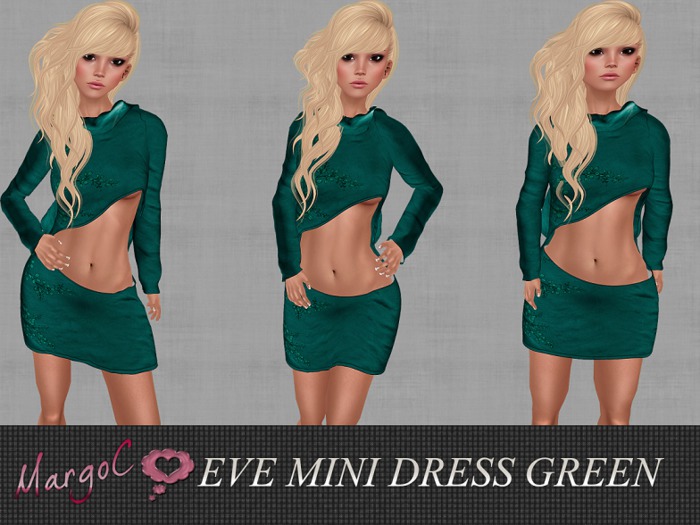 DEMO EVE MINI DRESS GREEN - MargoC