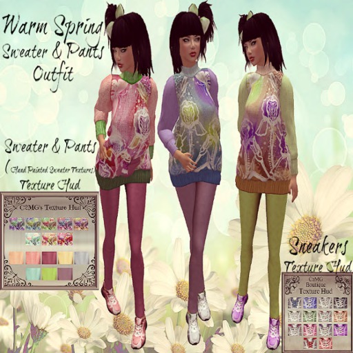 Warm Spring Sweater Outfit