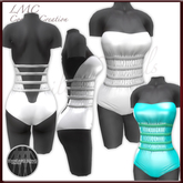 DEMO - LMC Mesh Templates - Formal Gown IX - Fully rigged mesh evening dress