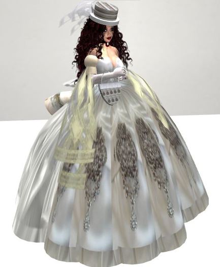 Izza Cream Jewel Dress 1