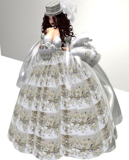 Izza Cream Blue Jewel 3