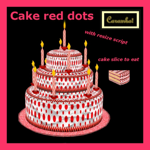cake red dots