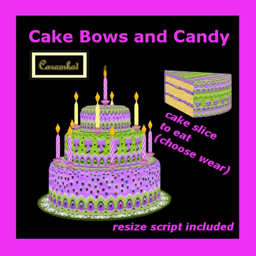 Cake Bows and candy
