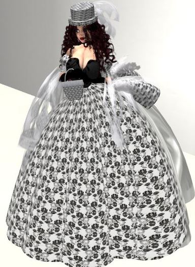 Izza Black White Lace Dress 5