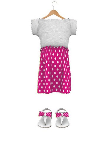 *~. Cute Baby .~*  Rosa Dress peas Pink