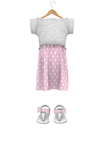 *~. Cute Baby .~*  Rosa Dress peas Pink light