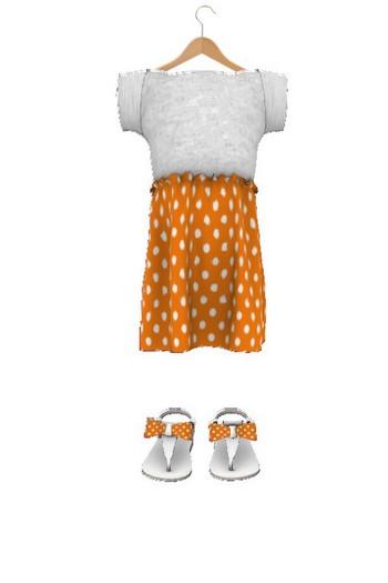 *~. Cute Baby .~*  Rosa Dress peas Orange