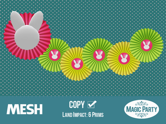 Easter - Bunny Paper Fan [w/RESIZE]