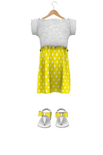 *~. Cute Baby .~* Rosa Dress peas yellow 