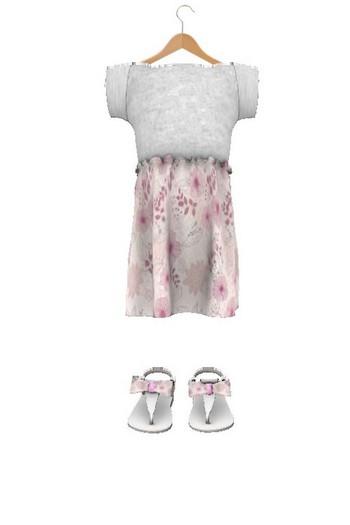 *~. Cute Baby .~*  Rosa Dress flowers pink