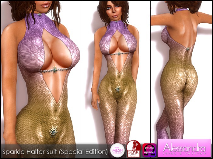 ALESSANDRA - Sparkle Halter Suit EASTER DOLLARBIE