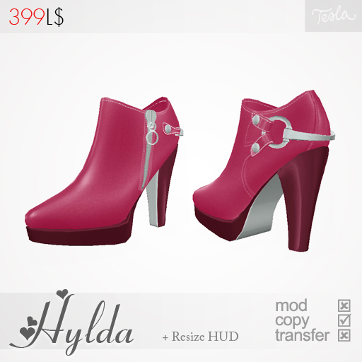 - TESLA - *Hylda* Low Ankle Boots -PINK-