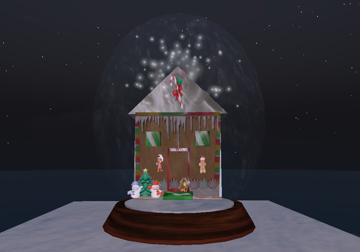 Christmas Gingerbread Globe Table Size