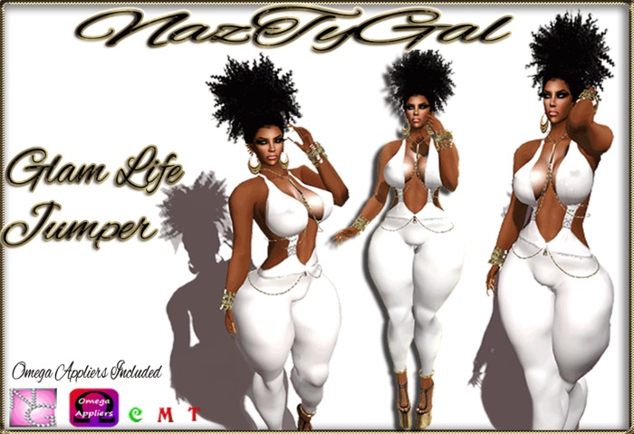 Glam Life Jumper Wht/Silv