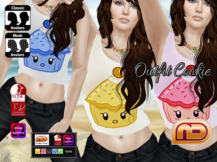 [NetLife Design] Mesh Top Cookie +Appliers