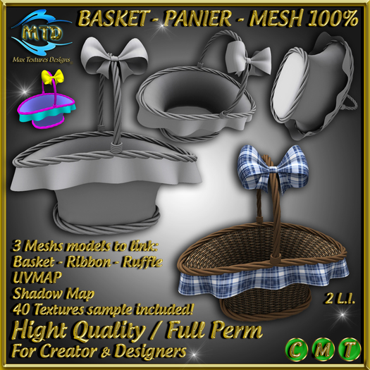 BASKET - PANIER - FULLPERM - MESH 100 %