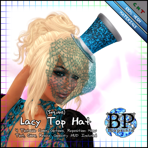 BP - Lacy Top Hat - Sequins