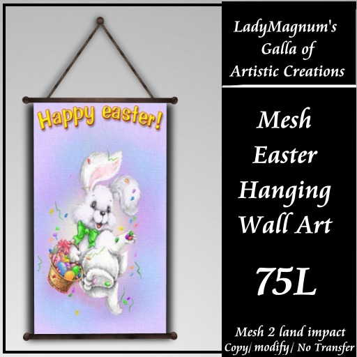 Second Life Marketplace - LadyM's Mesh Easter Hanging Wall Art - 33