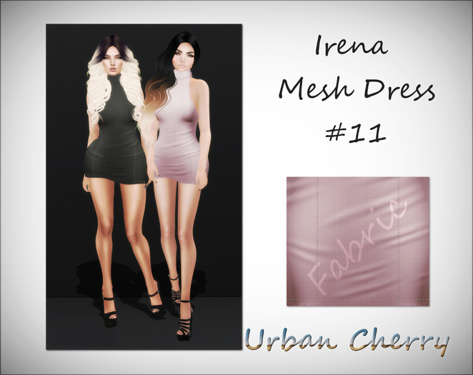 ***Urban Cherry*** Irena Nocturnal Mesh Dress DEMOS