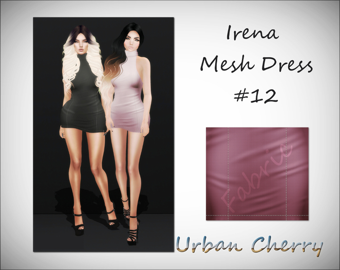 ***Urban Cherry*** Irena Nocturnal Mesh Dress DEMOS