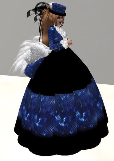 Izza Blue Shimmer Dress 19