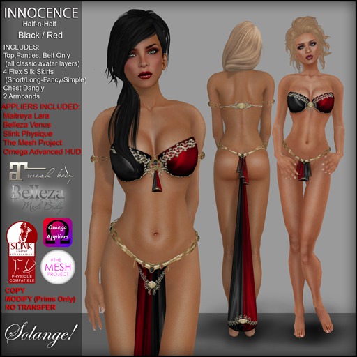 *Solange!* - Innocence Silk HH - Black/Red