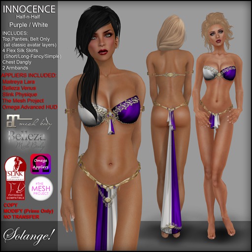 *Solange!* - Innocence Silk HH - Purple/White