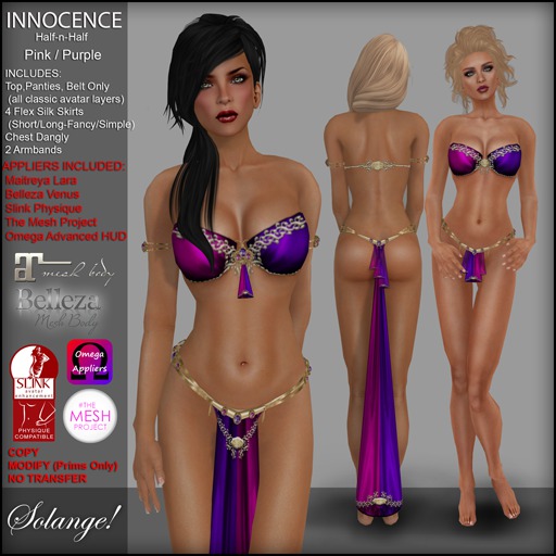*Solange!* - Innocence Silk HH - Purple/Pink