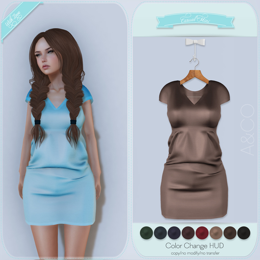 A&CO-Renee Casual Mini Dress-Darks-All with HUD