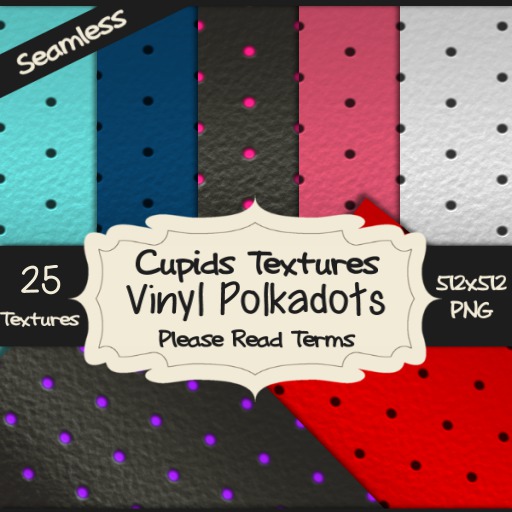 *Cupids Textures * 25 VINYL POLKADOT