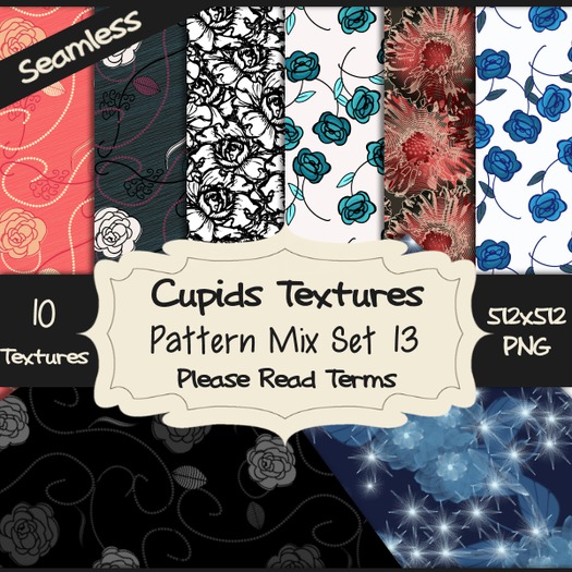 *Cupids Textures * 10 PATTERN MIX SET 13