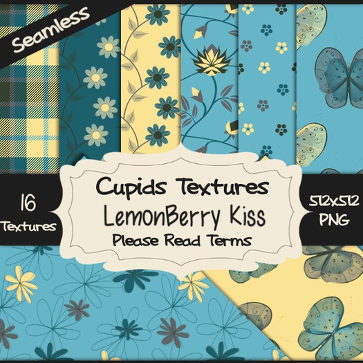 *Cupids Textures * 16 LEMONBERRY KISS