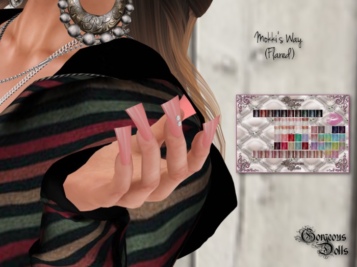 ~GD~Mokki's Way(Flared) - For Slink ELEGANT Mesh Hands