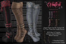 [Etchaflesh] Half N Half Thigh High Warmers Set
