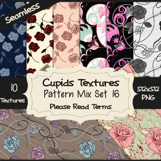 *Cupids Textures * 10 PATTERN MIX SET 16